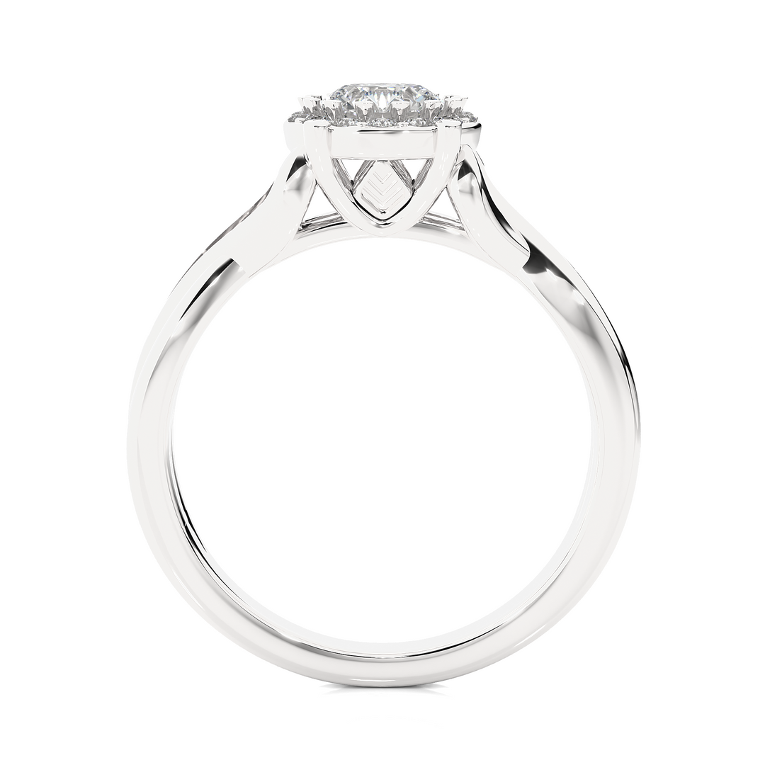 0.83 Carat Vintage Style Lab-Grown Round Diamond Ring | Timeless Elegance