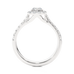Load image into Gallery viewer, 1.09 CT Round Cut Halo Lab Grown Diamond Ring | 27 Stone Design
