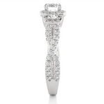 Load image into Gallery viewer, 1.35 Carat Three Stone Lab-Grown Diamond Ring | Round with Hidden Princess Accent
