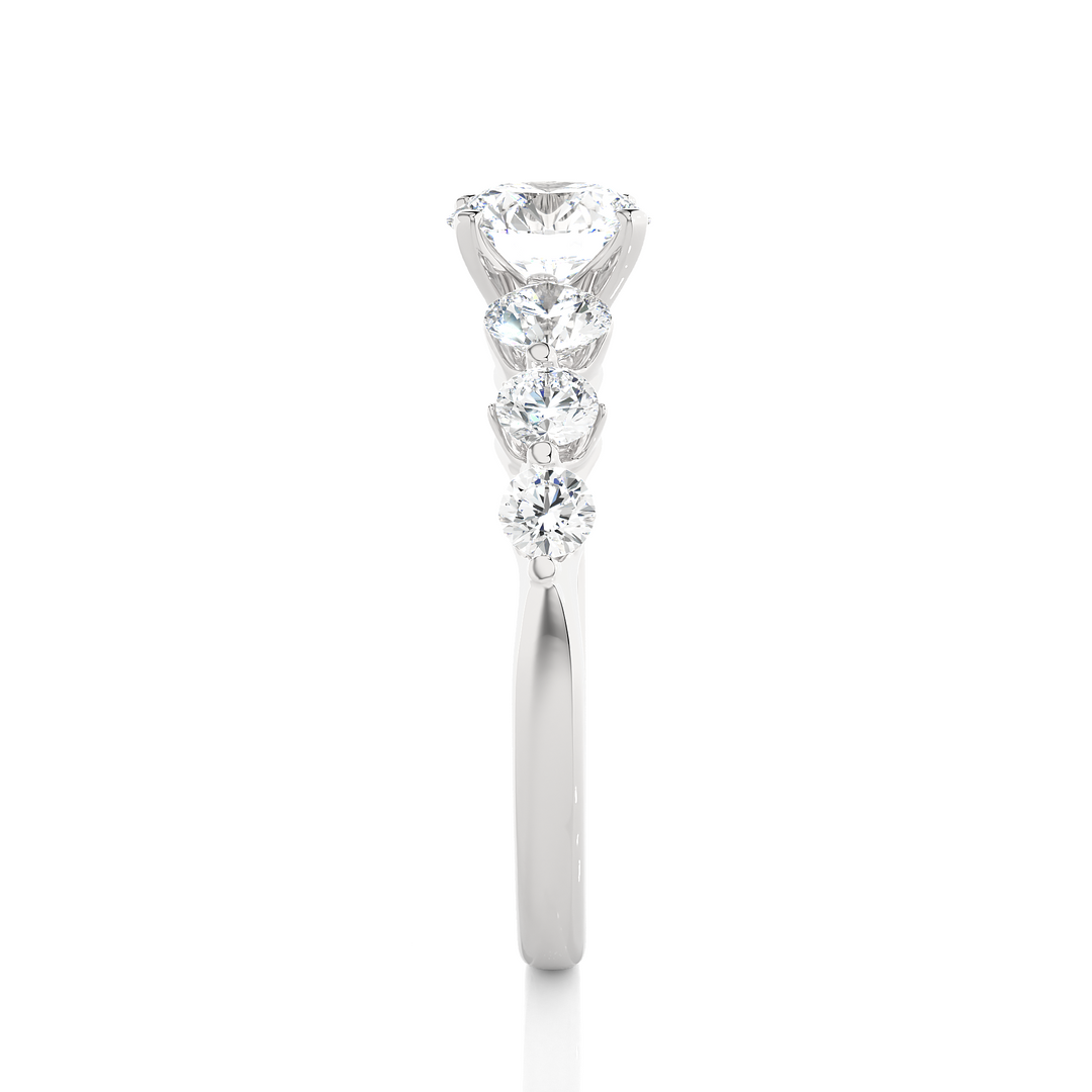 1.47 CTW Round Lab-Grown Diamond Claw Set Engagement Ring E-F / VVS-VS