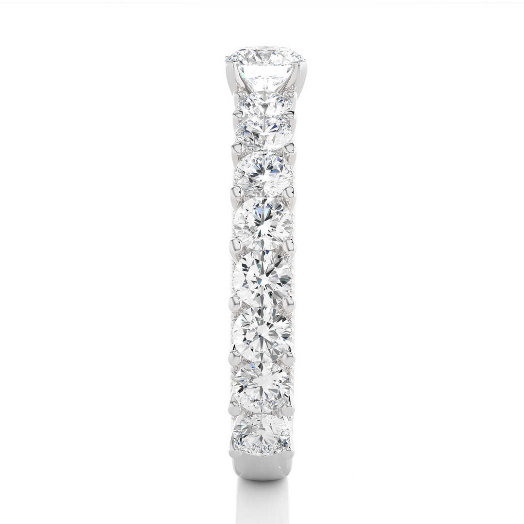 2.53 CTW Round Lab-Grown Diamond Engagement Ring with Milgrain Detailing E-F / VVS-VS