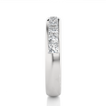 Load image into Gallery viewer, 0.55 CT Princess Cut Lab Grown Diamond Channel Set Band  11 Stone IGI Certified
