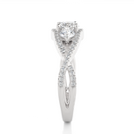 Load image into Gallery viewer, 1.07 Carat Three Stone Lab-Grown Diamond Ring | Round Cut Engagement Ring
