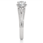Load image into Gallery viewer, 1.14 Carat Lab-Grown Diamond Engagement Ring | Three Stone Round with Hidden Princess
