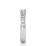 Load image into Gallery viewer, 0.49 CT Round Cut Lab Grown Diamond Bold Prong Set Band  14 Stone IGI Certified
