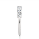 Load image into Gallery viewer, 1.13 CT Round Cut Lab Grown Diamond Prong Set Band  7 Stone IGI Certified
