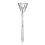 Load image into Gallery viewer, 0.41 CT Round Lab Grown Diamond Solitaire Engagement Ring | Four Prong Gold Band
