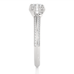Load image into Gallery viewer, 0.73 CTW Lab-Grown Diamond Pavé Engagement Ring – Round Cut
