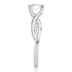 Load image into Gallery viewer, 0.47 CT Lab Grown Diamond Infinity Engagement Ring | Gold Band

