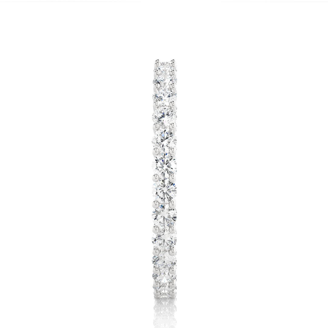 1.04 CT Round Lab Grown Diamond Prong Set Eternity Band | 30 Stone Gold Ring