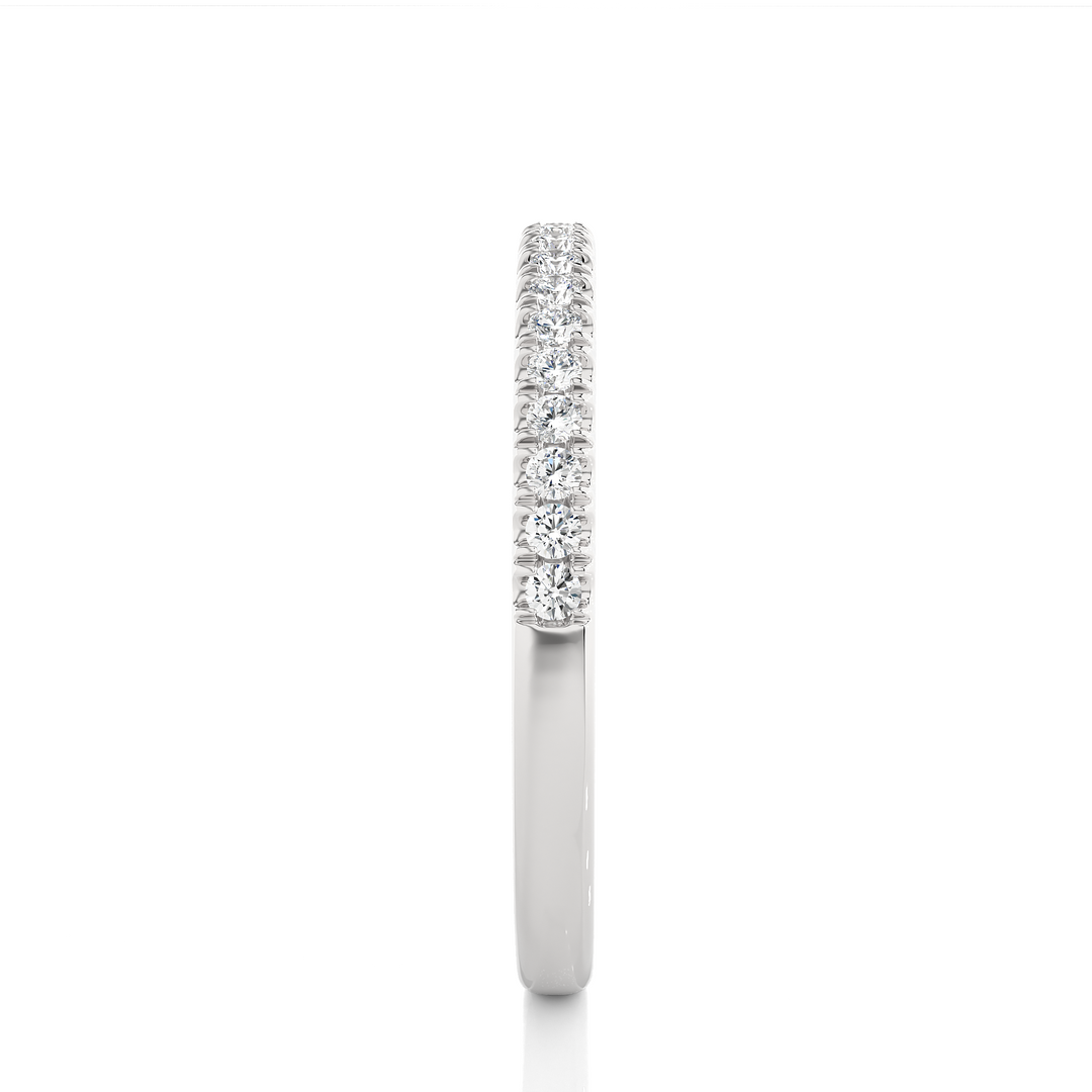0.20 CT Round Cut Lab Grown Diamond Band  19 Stone IGI Certified