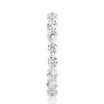 Load image into Gallery viewer, 2.03 CT Round Lab Grown Diamond Bar Set Eternity Band | 20 Stone Gold Ring
