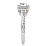 Load image into Gallery viewer, 1.42 CT Round Diamond Halo Lab Grown Ring with 117 Stones
