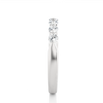Load image into Gallery viewer, 0.52 CT Round Cut Lab Grown Diamond Bar Set Band  7 Stone IGI Certified
