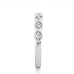 Load image into Gallery viewer, 0.21 CT Round Cut Lab Grown Diamond Marquise-Style 7 Stone Ring  IGI Certified
