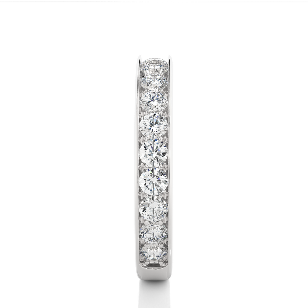 1.12 CT Round Cut Lab Grown Diamond Eternity Band  19 Stone IGI Certified