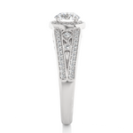Load image into Gallery viewer, 0.95 Carat Vintage Halo Lab-Grown Round Diamond Ring | Timeless Elegance
