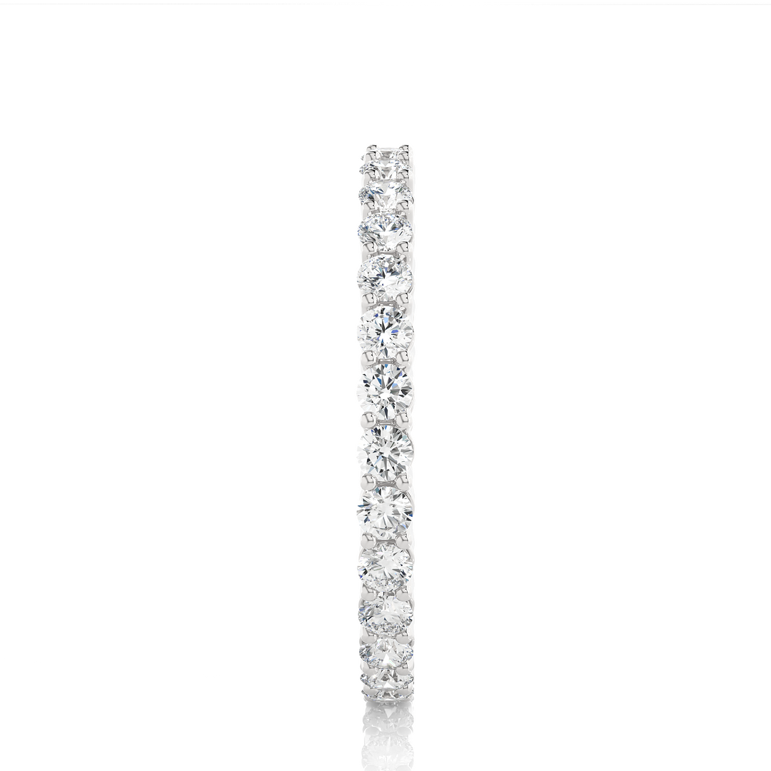 0.90 CT Round Lab Grown Diamond Eternity Band | 30 Stone Gold Ring
