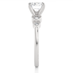 Load image into Gallery viewer, 1.21 CTW Round Lab-Grown Diamond Engagement Ring with Prong &amp; Claw Set E-F / VVS-VS
