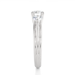 Load image into Gallery viewer, 1.39 CT Round Lab Grown Diamond Three Stone Ring | 3 Stone Gold Band
