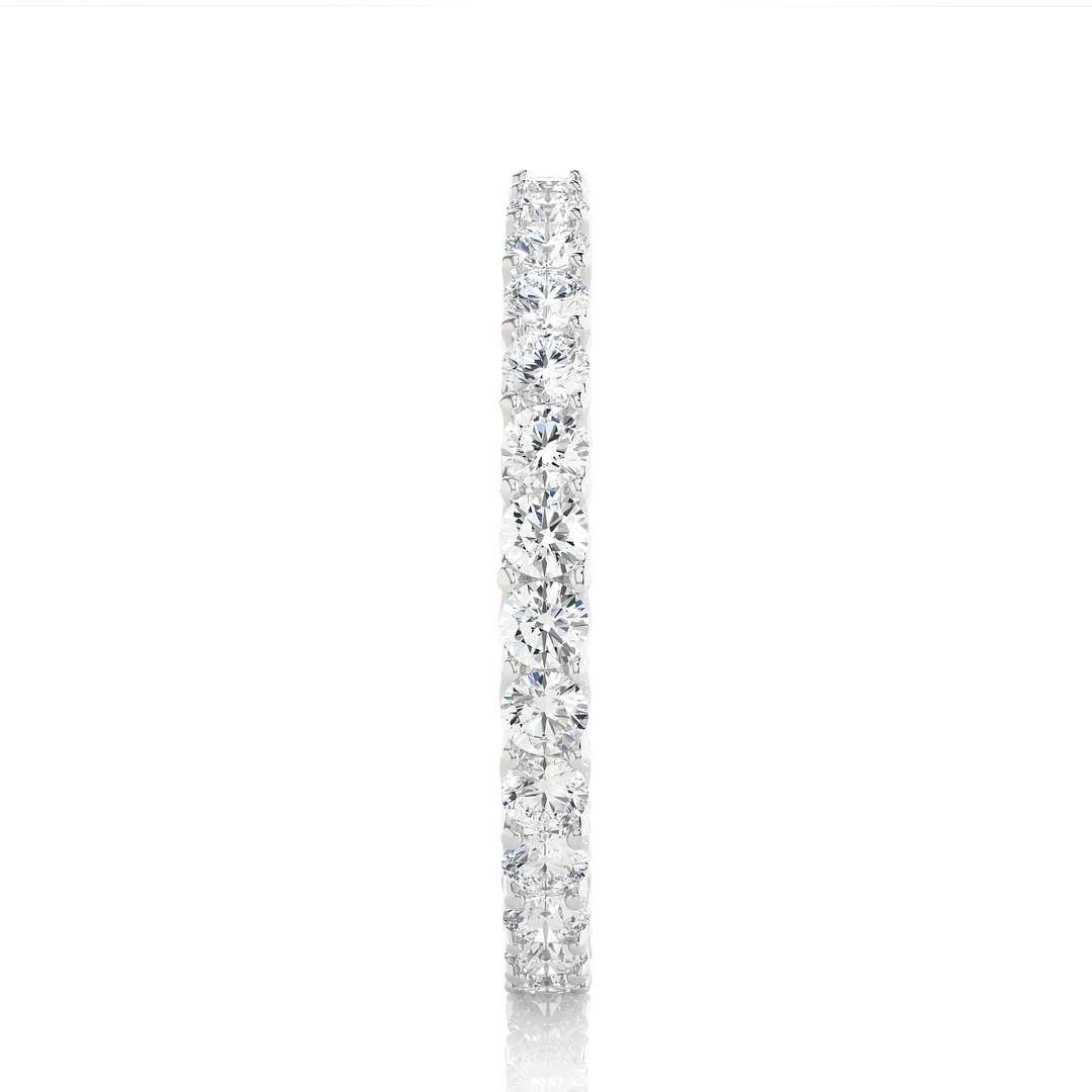 1.02 CT Round Lab Grown Diamond Eternity Band | 30 Stones | 10K, 14K & 18K Gold