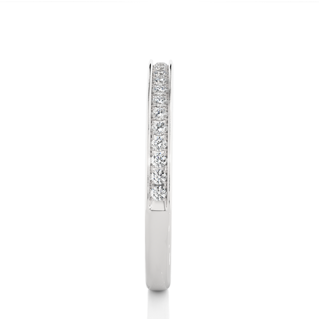 0.19 CT Round Cut Lab Grown Diamond Prong Set Band  23 Stone IGI Certified