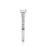 Load image into Gallery viewer, 1.27 CTW Princess &amp; Round Lab-Grown Diamond Engagement Ring with Channel &amp; Prong Set E-F / VVS-VS
