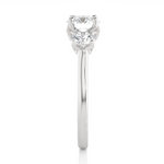 Load image into Gallery viewer, 1.62 CT Round Lab Grown Diamond Three Stone Ring | 3 Stone Gold Band

