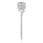 Load image into Gallery viewer, 0.84 CTW Round Lab-Grown Diamond Twisted Engagement Ring E-F / VVS-VS
