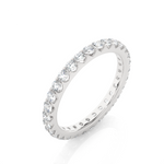 Load image into Gallery viewer, 1.04 CT Round Lab Grown Diamond Micro Pave Eternity Ring | 30 Stone Gold Band
