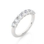 Load image into Gallery viewer, 1.13 CT Round Cut Lab Grown Diamond Prong Set Band  7 Stone IGI Certified
