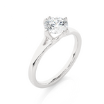 Load image into Gallery viewer, 1.08 CT Round Brilliant Lab Grown Diamond Solitaire Engagement Ring | Gold Band
