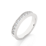 Load image into Gallery viewer, 0.49 CT Round Cut Lab Grown Diamond Bold Prong Set Band  14 Stone IGI Certified

