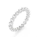 Load image into Gallery viewer, 2.03 CT Round Lab Grown Diamond Bar Set Eternity Band | 20 Stone Gold Ring
