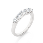 Load image into Gallery viewer, 1.03 CT Round Cut Lab Grown Diamond Prong Set Band  5 Stone IGI Certified
