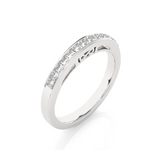 Load image into Gallery viewer, 0.32 CT Princess Cut Lab Grown Diamond Channel Set Band  13 Stone IGI Certified
