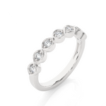 Load image into Gallery viewer, 0.21 CT Round Cut Lab Grown Diamond Marquise-Style 7 Stone Ring  IGI Certified
