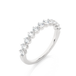 Load image into Gallery viewer, 0.57 CT Round Cut Lab Grown Diamond Prong Set Band  11 Stone IGI Certified
