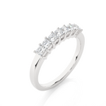 Load image into Gallery viewer, 0.50 CT Princess Cut Lab Grown Diamond Prong Set Band  7 Stone IGI Certified
