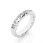 Load image into Gallery viewer, 1.07 CT Princess Cut Lab Grown Diamond Channel Set Band  11 Stone IGI Certified
