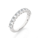 Load image into Gallery viewer, 0.60 CT Round Cut Lab Grown Diamond Channel Set Band  11 Stone IGI Certified
