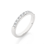 Load image into Gallery viewer, 0.40 CT Round Cut Lab Grown Diamond Prong Set Band  10 Stone IGI Certified
