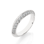Load image into Gallery viewer, 1.02 CT Round Cut Lab Grown Diamond Two Row Band  34 Stone IGI Certified
