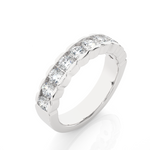Load image into Gallery viewer, 1.01 CT Round Cut Lab Grown Diamond Bold Channel Set Band  10 Stone IGI Certified
