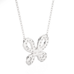 Load image into Gallery viewer, 0.31 CT Lab-Grown Diamond Butterfly Pendant Necklace | Solid Gold | 38 Round Diamonds
