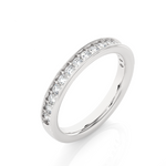 Load image into Gallery viewer, 0.41 CT Round Cut Lab Grown Diamond Prong Set Wide Band  16 Stone IGI Certified
