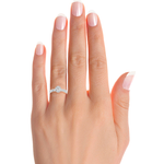 Load image into Gallery viewer, 1.07 CT Split Shank Halo Lab Grown Round Diamond Ring with 115 Stones
