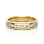 Load image into Gallery viewer, 0.52 CT Round Cut Lab Grown Diamond Channel Set Band  13 Stone IGI Certified
