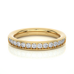 Load image into Gallery viewer, 0.41 CT Round Cut Lab Grown Diamond Prong Set Wide Band  16 Stone IGI Certified
