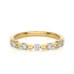 Load image into Gallery viewer, 0.26 CT Round Cut Lab Grown Diamond Marquise-Style 5 Stone Ring  IGI Certified
